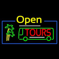 Open Tours Neon Sign