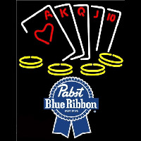 Pabst Blue RibbonPoker Ace Series Beer Sign Neon Sign