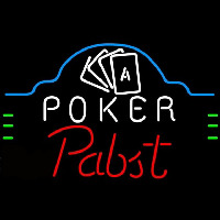 Pabst Poker Ace Cards Beer Sign Neon Sign