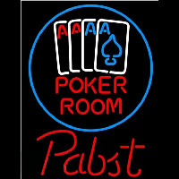 Pabst Poker Room Beer Sign Neon Sign