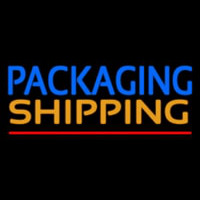 Packaging Shipping Red Line Neon Sign