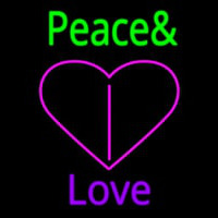 Peace And Love Neon Sign