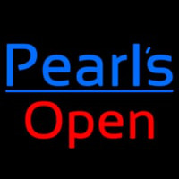 Pearls Open Neon Sign