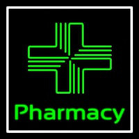 Pharmacy With Plus Logo Neon Sign