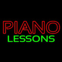 Piano Lessons Neon Sign