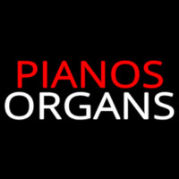 Pianos Organs Block 1 Neon Sign