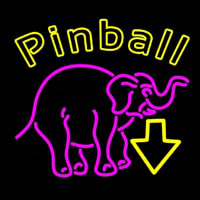 Pinball With Arrow 1 Neon Sign