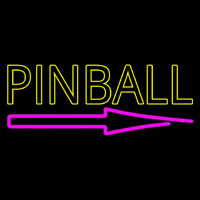 Pinball With Arrow 2 Neon Sign