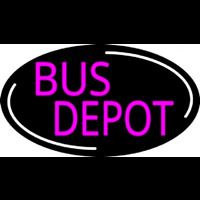 Pink Bus Depot Neon Sign