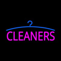 Pink Cleaners Logo Neon Sign