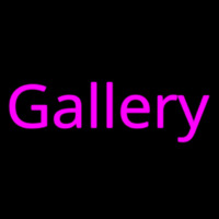 Pink Cursive Gallery Neon Sign