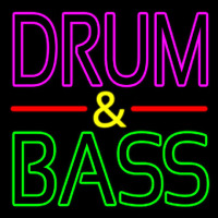 Pink Drum And Green Bass Neon Sign