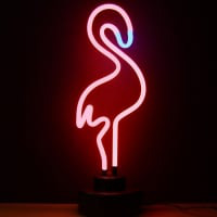 Pink Flamingo Desktop Neon Sign