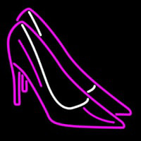 Pink High Heels Block Neon Sign