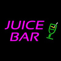 Pink Juice Bar Logo Neon Sign