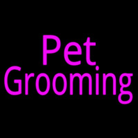 Pink Pet Grooming Neon Sign