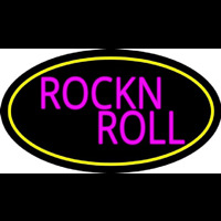 Pink Rock N Roll Guitar 2 Neon Sign