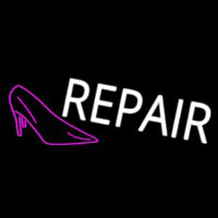 Pink Sandal Logo Repair Neon Sign