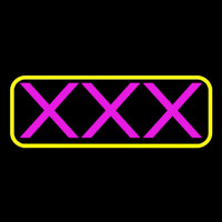 Pink X   Neon Sign