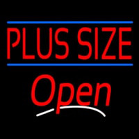 Plus Size Blue Lines Open Neon Sign