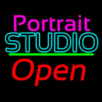 Portrait Studio Open 2 Neon Sign