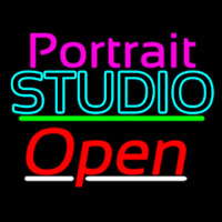 Portrait Studio Open 3 Neon Sign