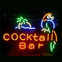 Professional Cocktail Bar Parrot Beer Bar Opens Neon Sign