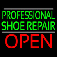 Professional Shoe Repair Open Neon Sign