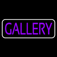 Purle Gallery With Border Neon Sign