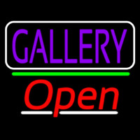 Purle Gallery With Open 3 Neon Sign