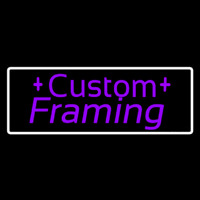 Purple Custom Framing Neon Sign