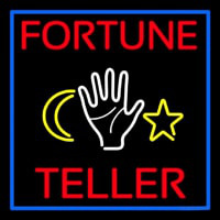 Purple Fortune Teller With Logo Neon Sign