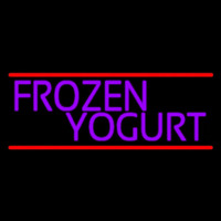 Purple Frozen Yogurt Neon Sign