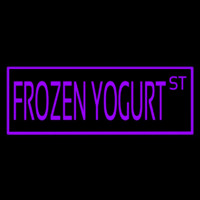 Purple Frozen Yogurt Neon Sign