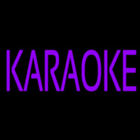 Purple Karaoke Block 1 Neon Sign