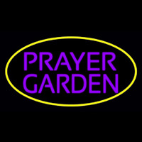 Purple Prayer Garden Neon Sign