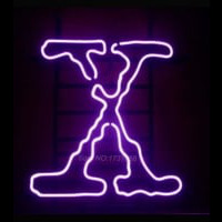 Purple X Retro Neon Sign