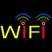 Rainbow Wifi Block Neon Sign