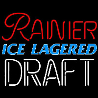Rainier Ice Lagered Draft Beer Sign Neon Sign