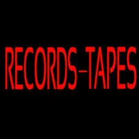 Records Tapes Neon Sign