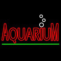 Red Aquarium Green Line Neon Sign