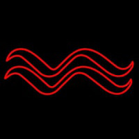 Red Aquarius Logo Neon Sign
