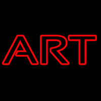 Red Art 6 Neon Sign