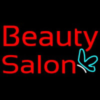 Red Beauty Salon Logo Neon Sign