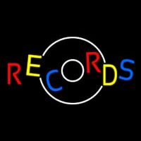 Red Block Records Neon Sign