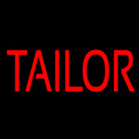 Red Block Tailor Neon Sign