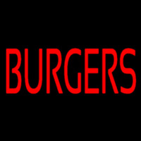 Red Burgers Neon Sign