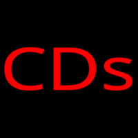 Red Cds Neon Sign