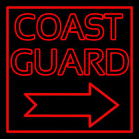 Red Coast Guard Neon Sign