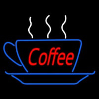 Red Coffee Inside Cup Neon Sign